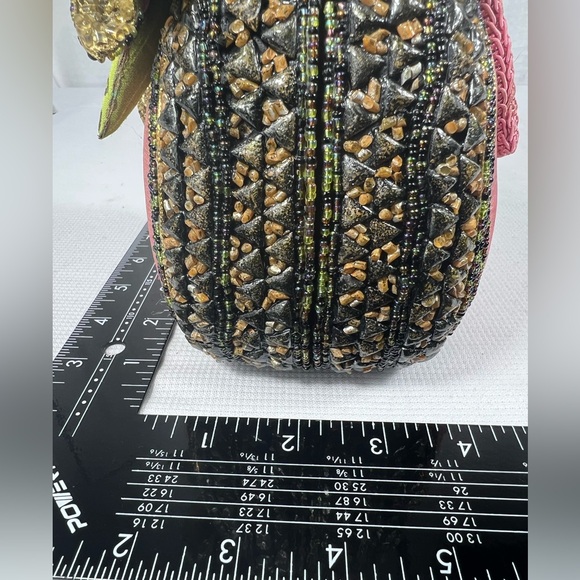 Mary Frances Beaded Floral Mini Handbag Purse - Picture 12 of 12